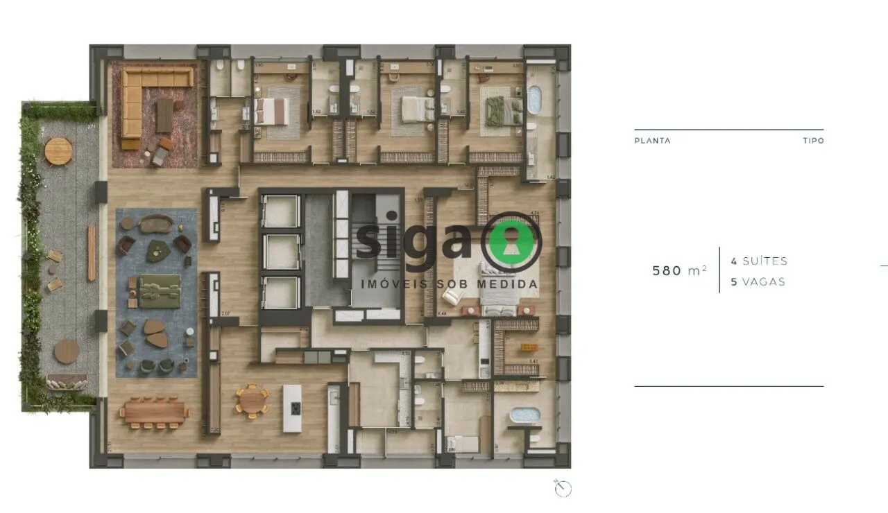 Imagem Apartamento para venda no Jardim 04 ou 05 suítes, São Paulo - SP