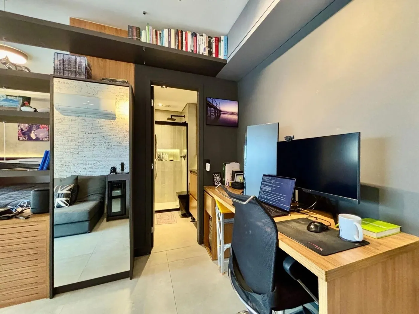 Imagem Apartamento para Venda em São Paulo, Pinheiros, 1 dormitório, 2 banheiros, 1 vaga