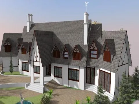 Imagem VENDA CASA EM ESTILO NORMANDO CONDOMÍNIO ARUJÁ HILLS I II com A/T 1838,23m², A/C 817,42m² e Pavimento térreo 408,71m². CONSULTE-NOS.