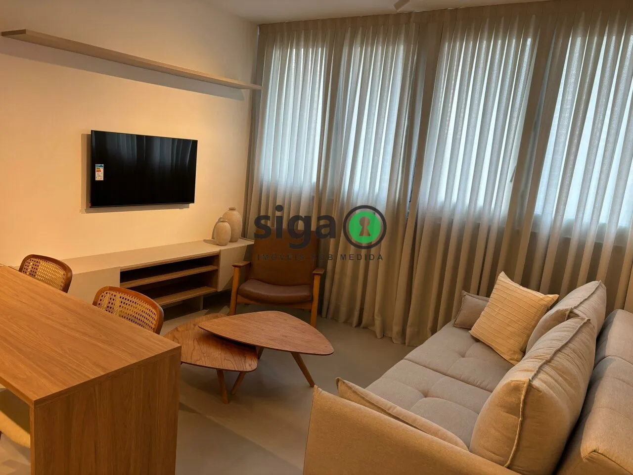 Foto do imóvel Apartamento para locação 38m² com vaga todo mobiliado localizado na Chácara Santo Antônio, São Paulo