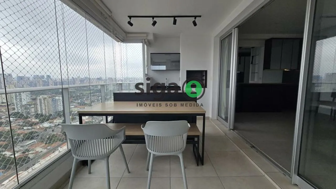 Imagem Brooklin - 105 m² - 2 dormitórios sendo 2 Suítes - Varanda Gourmet - Pronto para Morar