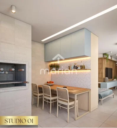 Imagem Flat/Loft/Estúdio com 1 quarto, Centro - Balneário Piçarras