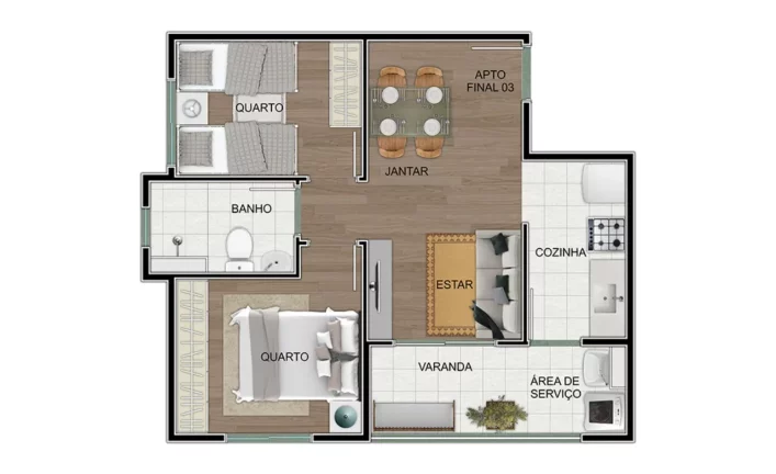 Imagem VISION PENHA - EMCCAMP - Aptos de 47m², 2 dorms, com excelente localização da região da Penha!