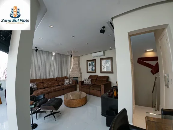 Imagem Cobertura Duplex Impecável à Venda Em Moema Com 4 Suítes e 3 Vagas