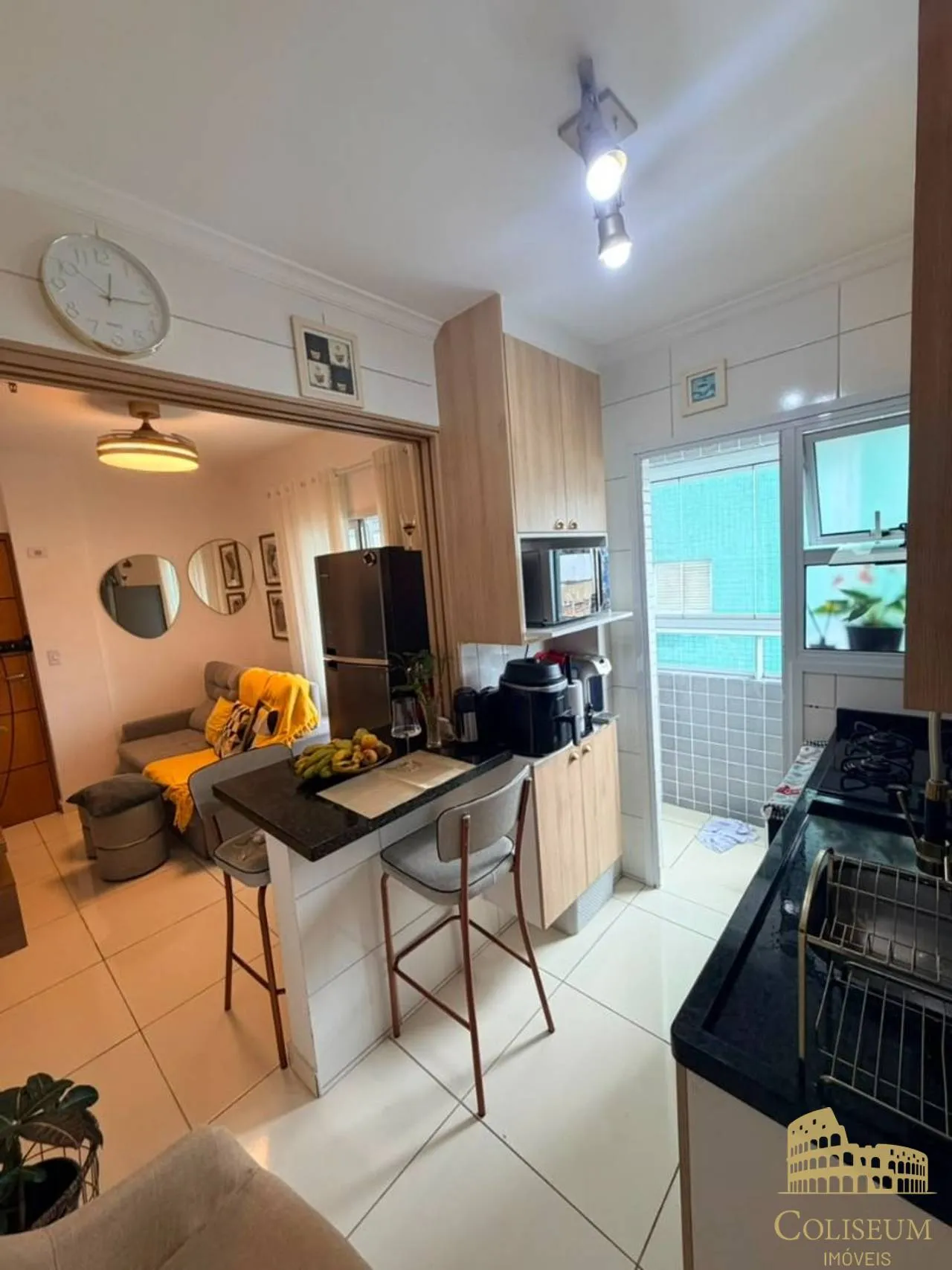 Imagem Apartamento com 1 dormitório à venda, 39 m² por R$ 325.000,00 - Boqueirão - Praia Grande/SP
