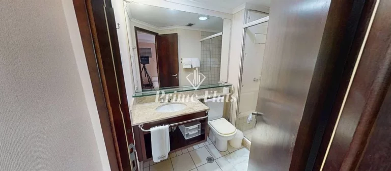 Imagem Flat disponível para locação no Transamérica Prime International Plaza, com 29m², 1 dormitório e 1 vaga