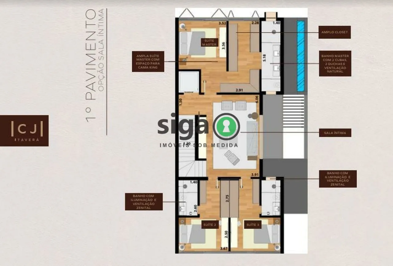 Imagem Casa em Condomínio para venda na Cidade Jardim 04 suítes, São Paulo - SP