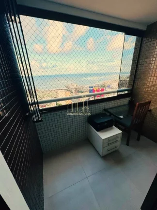 Imagem Lindo apartamento decorado vista mar com dois quartos duas varandas a venda na pituba
