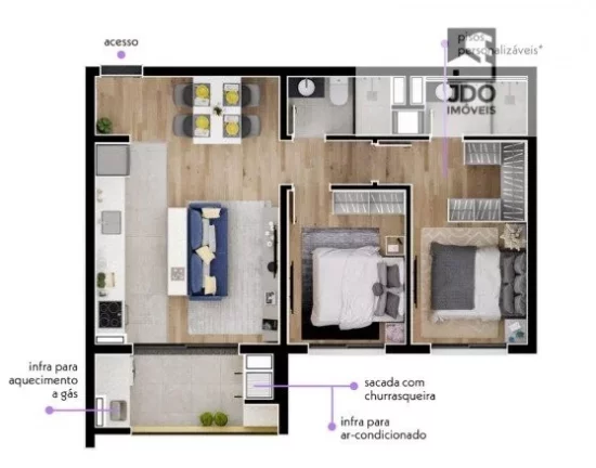 Imagem Apartamento a Venda no bairro Tingui - Curitiba, PR
