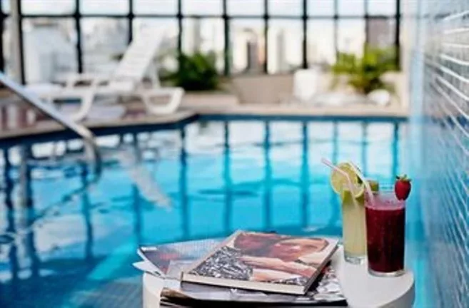 Imagem Flat disponível para locação no Ninety Hotel, com 33m², 1 dormitório e 1 vaga de garagem