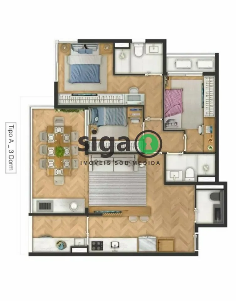 Imagem Apartamento para venda no Alto da Boa Vista, São Paulo - SP