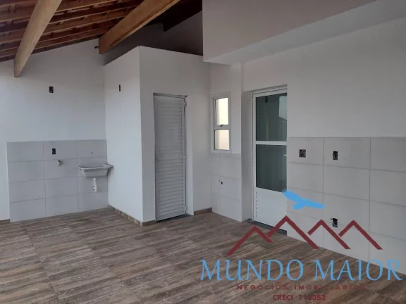Imagem Cobertura 2 dormitórios e 3 banheiro 88m por R$ 360.000,00 - Vila Linda !
