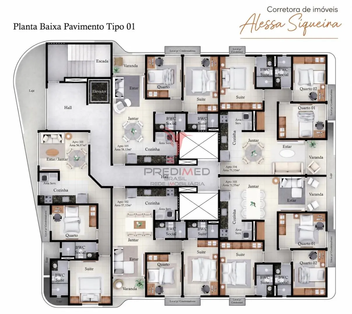 Imagem Apartamento Novo com 3 quartos Jardim Cidade Universitária