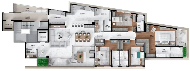 Imagem APARTAMENTO RESIDENCIAL em Curitiba - PR, Água Verde