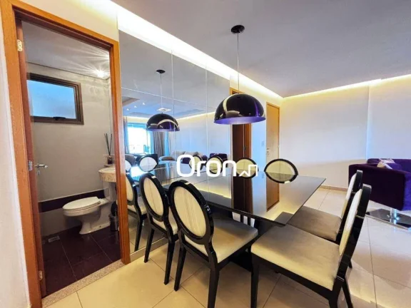Imagem Apartamento mobiliado com 3 dormitórios à venda, 110 m² por R$ 1.046.000 - Serrinha - Goiânia/GO