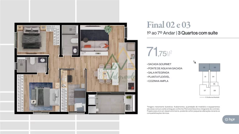 Imagem Apartamento à venda Bacacheri Curitiba PR