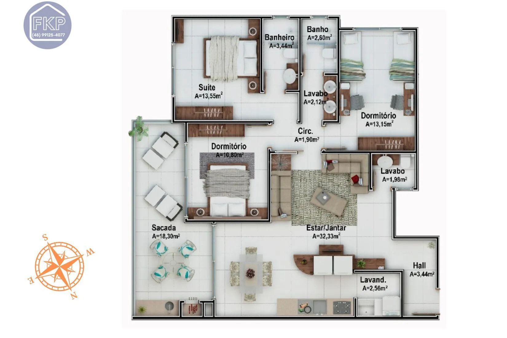 Imagem Apartamento 3 dormitórios!