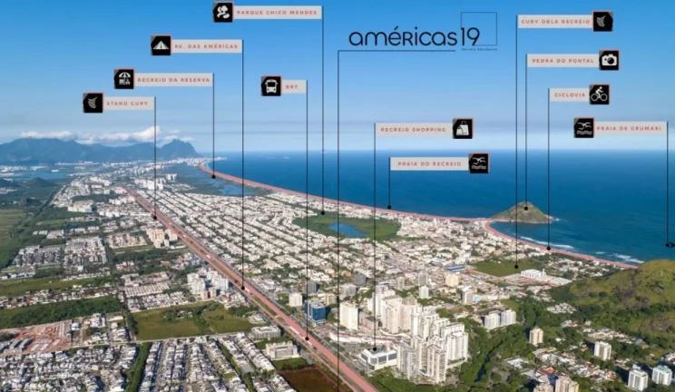 Imagem Apartamento para Venda em Rio de Janeiro, Recreio dos Bandeirantes, 2 dormitórios, 1 suíte, 2 banheiros, 1 vaga