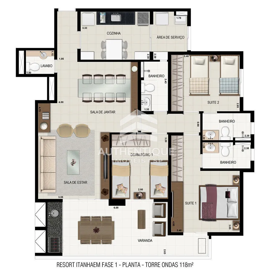 Imagem RESORT ITANHAÉM - Apartamento à venda no bairro Centro - Itanhaém/SP