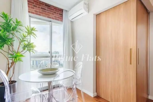 Imagem Flat disponível para venda no Bela Cintra Stay by Atlantica Residences, com 48,40m², 2 dormitórios e 1 vaga