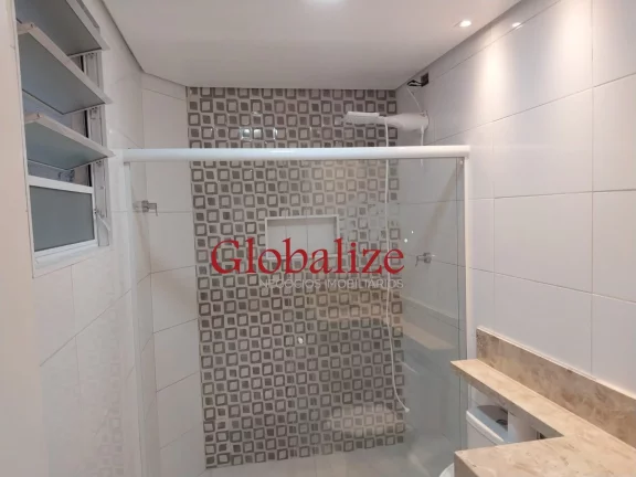Imagem Apartamento à venda no Embaré, Santos-SP: 2 quartos, 1 sala, 1 banheiro, 1 vaga de garagem. Moderno e reformado! R$ 420.000