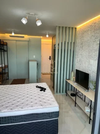 Imagem Studio reformado mobiliado com vista panorâmica para o mar varanda gourmet a venda em Armação