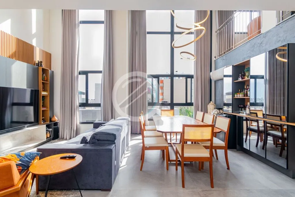 Imagem Apartamento Duplex de luxo de 182 m², 3 dormitórios sendo 2 amplas suítes e 3 vagas de garagem no...