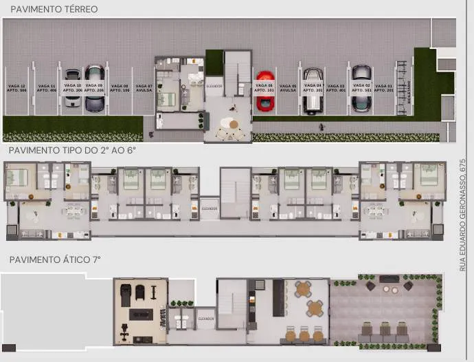 Imagem Apartamento para Venda em Curitiba, Bacacheri, 1 dormitório, 1 suíte, 1 banheiro