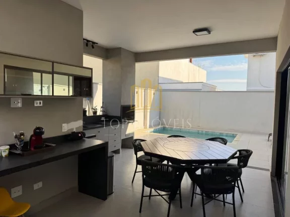 Imagem Excelente Casa a venda condomínio Terras do Vale 3 Dormitórios 2 Suítes Piscina