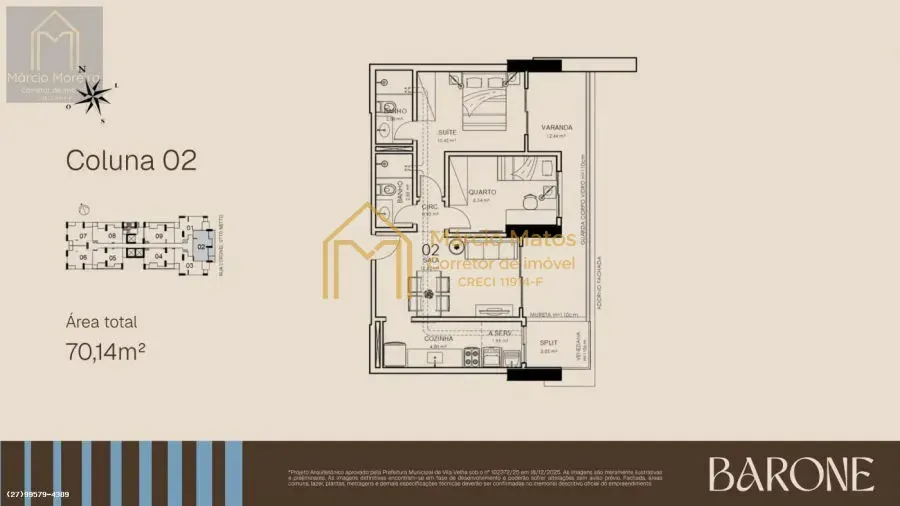 Imagem APARTAMENTO PARA VENDA EM VILA VELHA, JOCKEY DE ITAPARICA, 2 DORMITÓRIOS, 1 SUÍTE, 2 BANHEIROS, 1 VAGA