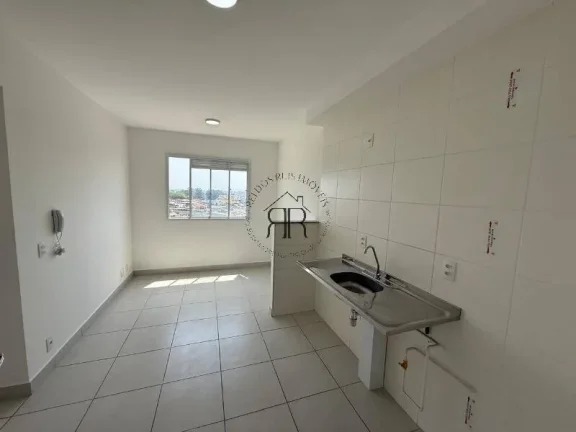 Imagem Apartamento de 32 m², sendo 2 quartos, sala, cozinha, banheiro e lavanderia.
O edifício possui ele...