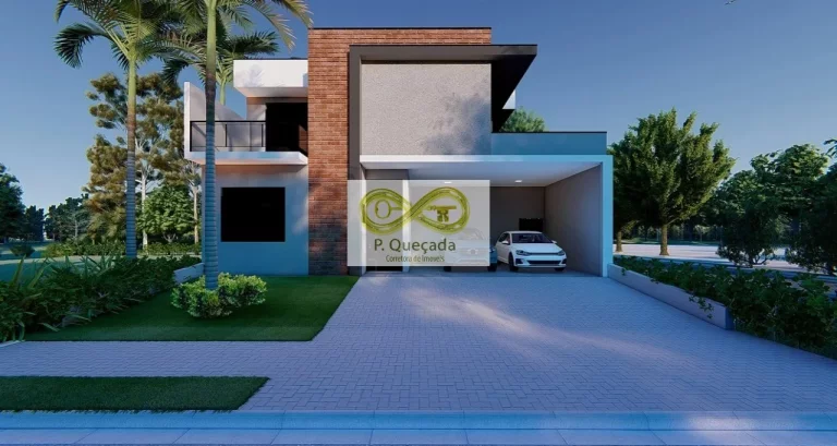 Foto do imóvel Venha se encantar com essa belíssima casa com 4 suítes, 2 vagas de garagem e 311,56 m2 de área!
