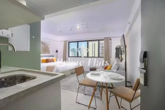 Imagem Flat disponível para locação no Meliá Ibirapuera, com 26m², 1 dormitório e 1 vaga