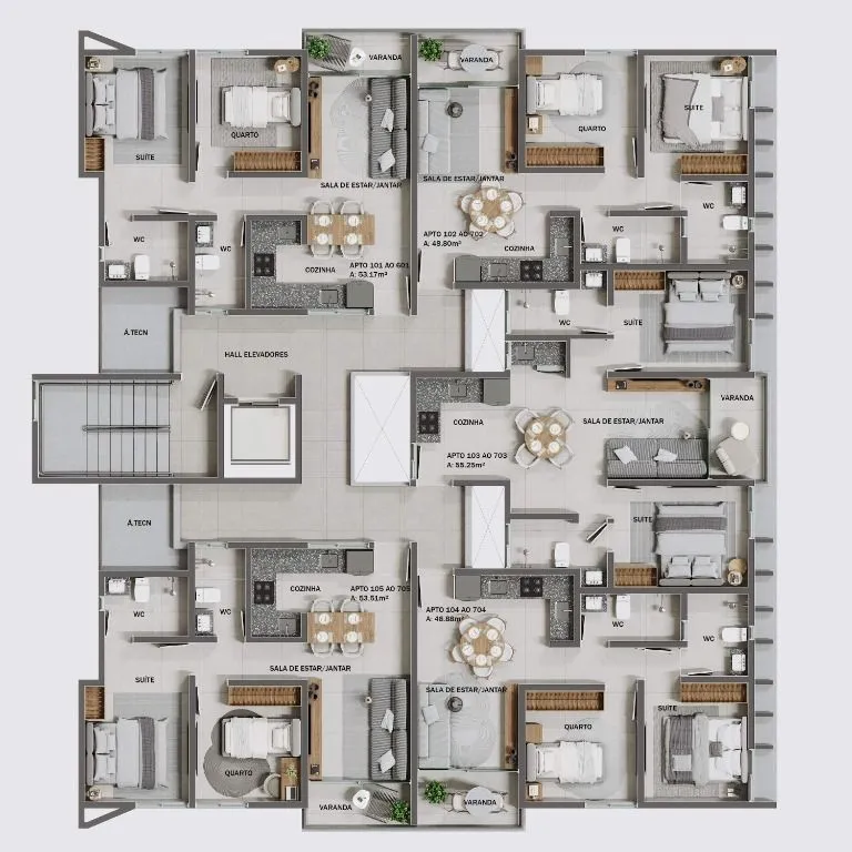 Imagem Apartamento à venda, 48 m² por R$ 484.417,00 - Poço - Cabedelo/PB