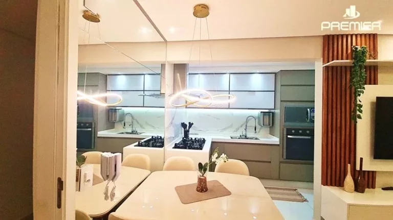 Imagem APARTAMENTO COM FINO ACABAMENTO RES. HARMONIA 52 M², 2 DORMS, COZINHA ESTILO AMERICANA