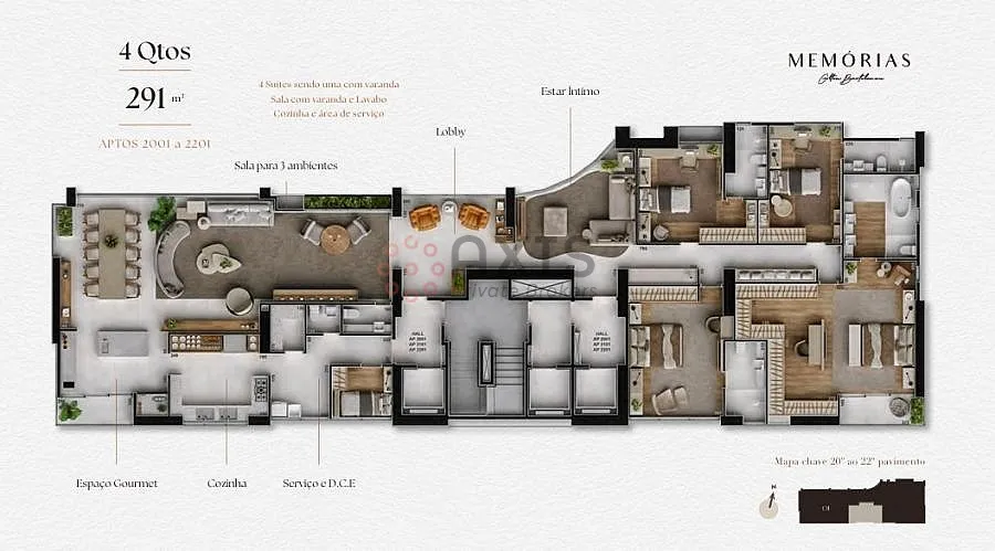 Imagem Apartamento 4 Suítes em Lourdes - Lazer completo