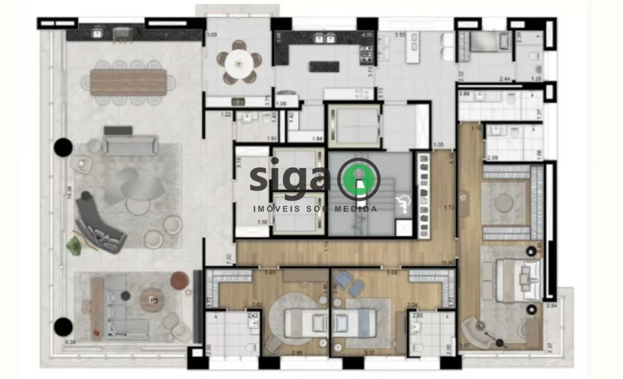Imagem Apartamento para venda no Itaim 03 suites, Sao Paulo - SP