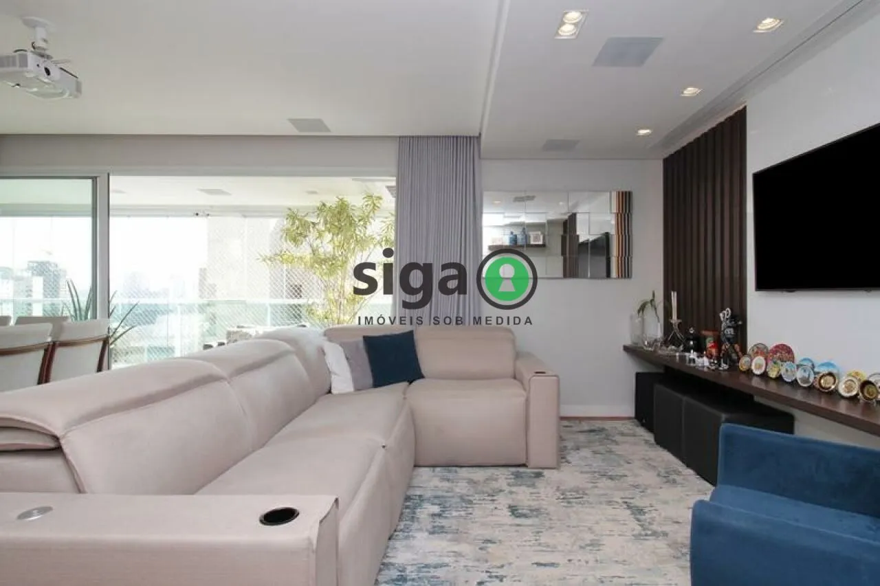 Imagem Apartamento à venda no Brooklin | 167m² | Andar alto | 3 suítes | Varanda gourmet | Alto padrão