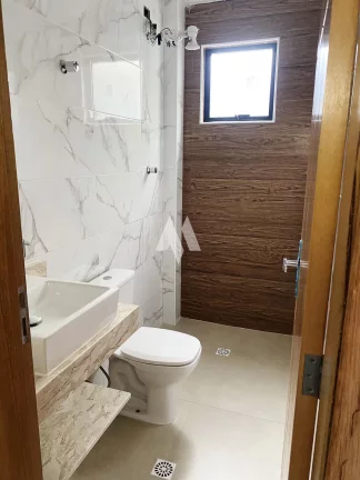 Imagem Casa Sobreposta Baixa 3 quartos e suítes, 2 vagas - Embaré / Santos