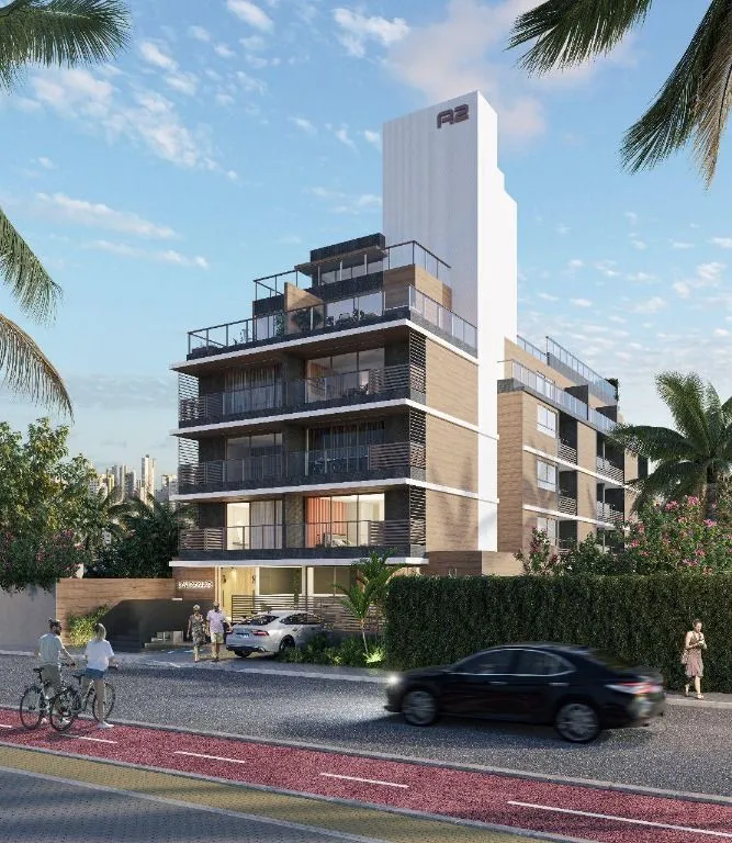 Imagem Flat beira-mar no Lauramar em Cabo Branco, ideal para casais, alto padrão e investidores com foco em alta rentabilidade.