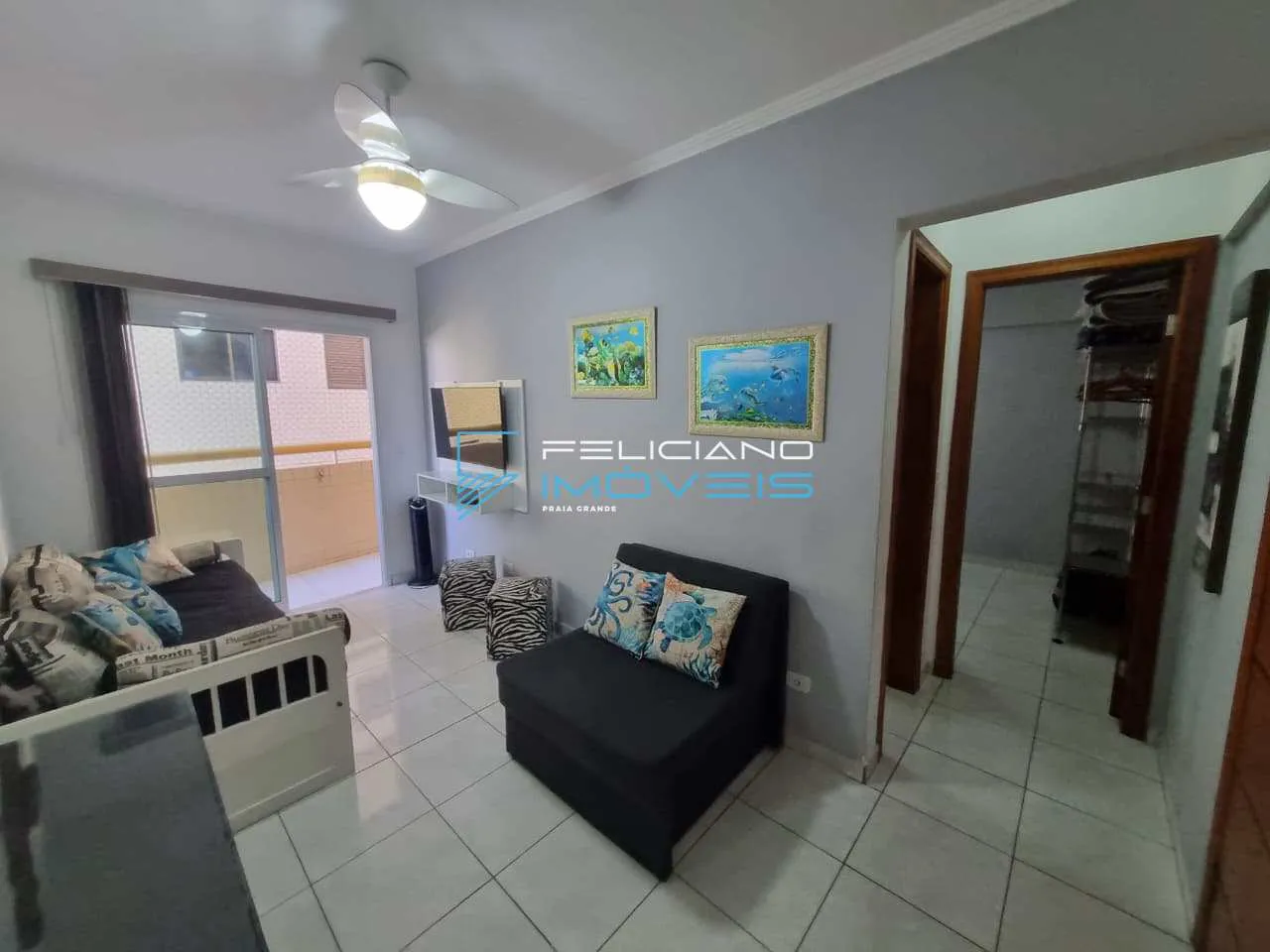 Imagem Apartamento com 1 quarto, Guilhermina, Praia Grande - R$ 355 mil, Cod: 7268