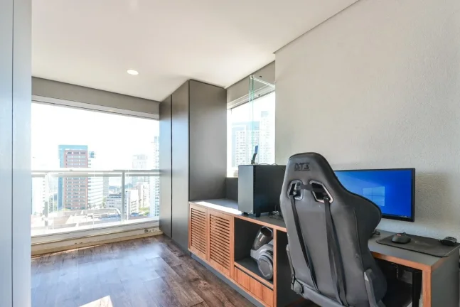 Imagem Studio 49M², 1Q, 1 Banheiro, 1 Vaga, Academia, Piscina Coberta e Aquecida, Churrasqueira, Gerador, Salão de Festas e Jogos, SPA, Playground, Cinema.