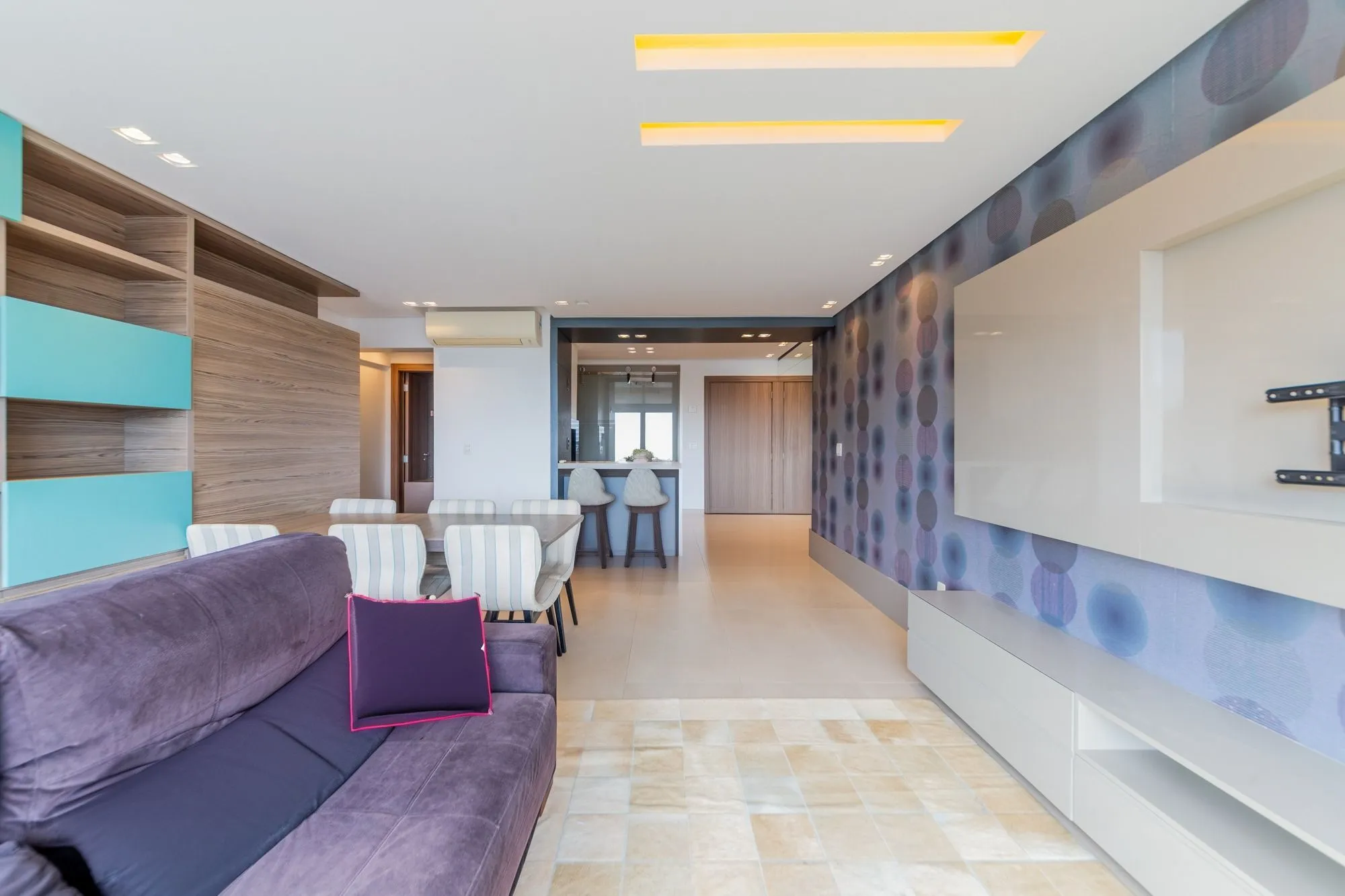 Imagem Apartamento semimobiliado, com 94m privativos, 2 suites e 3 vagas de garagem