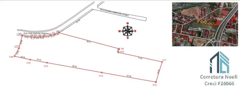 Imagem Terreno plano Urbano Palhoça - Bela Vista - Área 9.378 m² - Próximo BR101 e BR282 SC