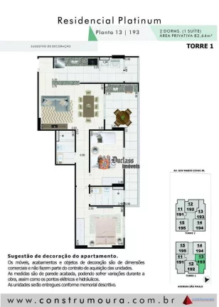 Imagem Apartamento com 2 dormitórios à venda, 82,64 m² por R$ 510.715 - Centro - Mongaguá/SP