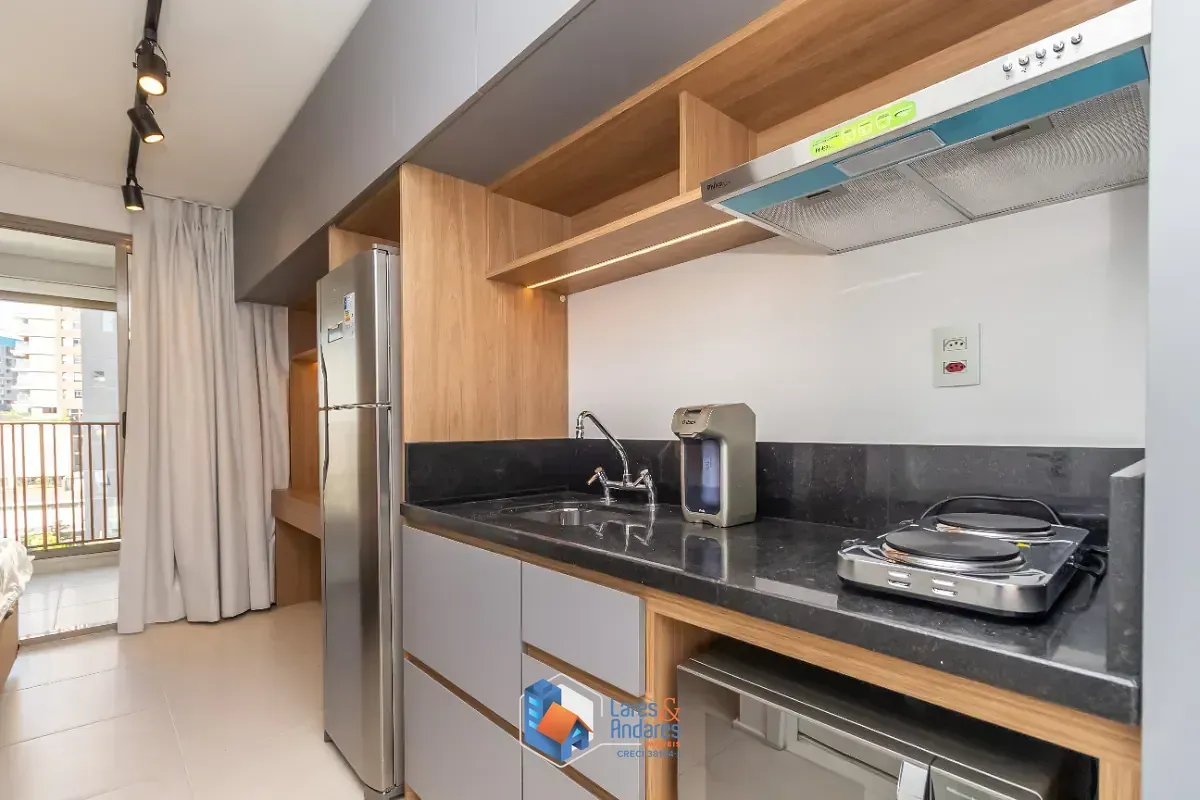 Foto do imóvel Studio para venda e locação em Vila Madalena com 1 quarto, sendo 1 suíte, 27m² em Rua Paulistania