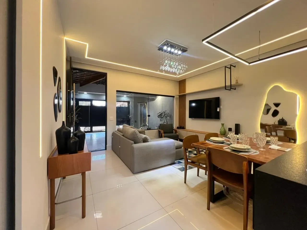 Imagem Casa com 3 Quartos à Venda, 115 metros em Caiçara - Praia Grande