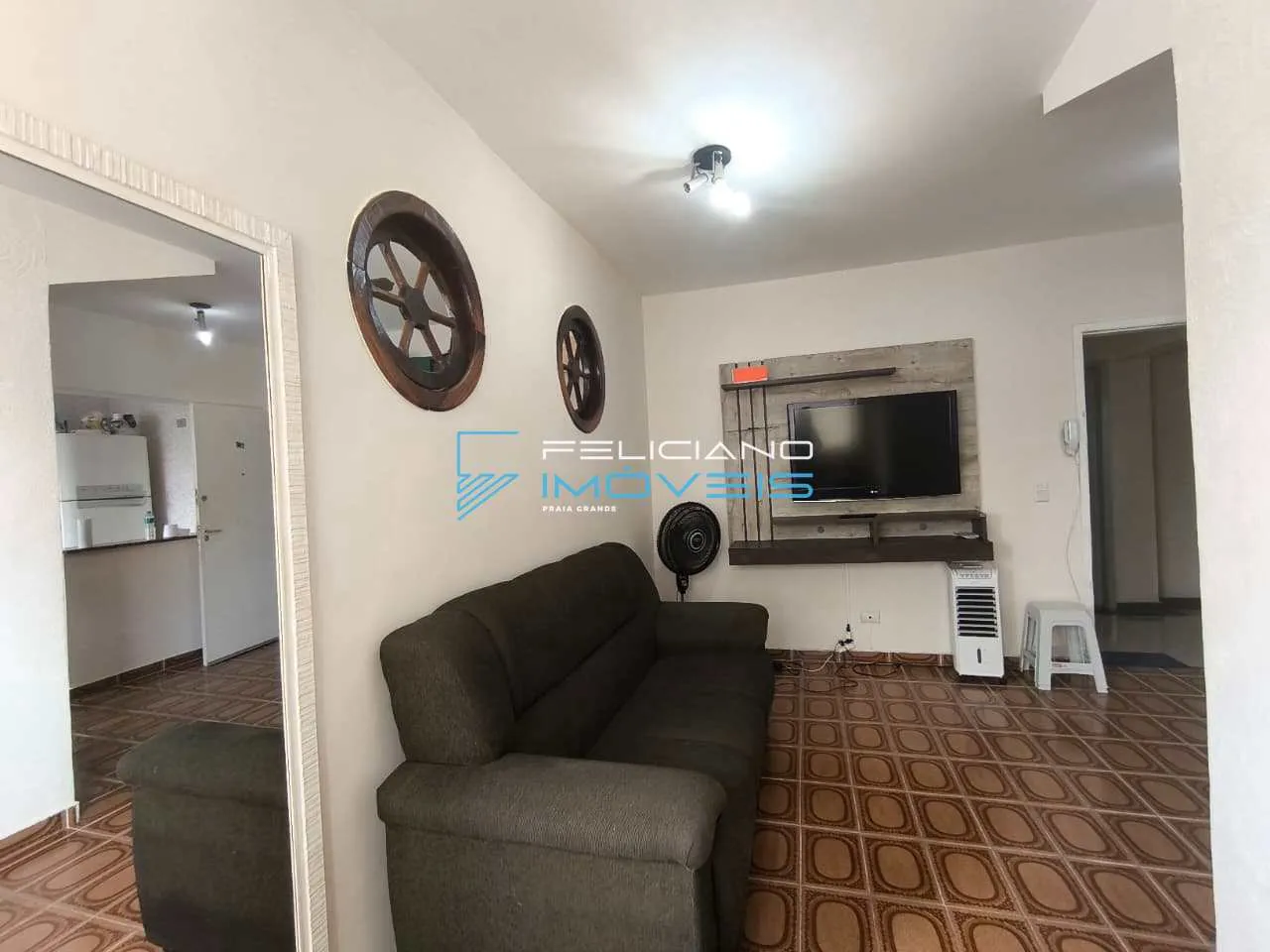 Imagem Apartamento com 1 quarto, Guilhermina, Praia Grande - R$ 360 mil, Cod: 7111