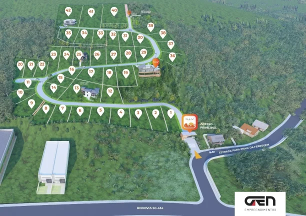 Imagem Terreno à venda no Condomínio Por do Sol, Centro de Garopaba-SC, 360,07m² de área! Oportunidade!