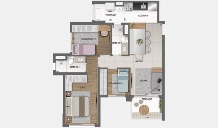 Imagem APARTAMENTO RESIDENCIAL em São Paulo - SP, Chácara Santo Antônio (Zona Sul)